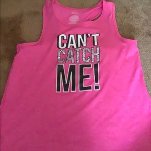 cant catch me athetic top